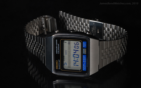 Seiko M354 Memory-Bank Calendar James Bond watch, Roger Moore, "Moonraker"