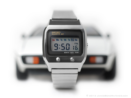 Seiko LC Quartz James Bond watch, The Spy Who Loved Me, with Lotus Esprit